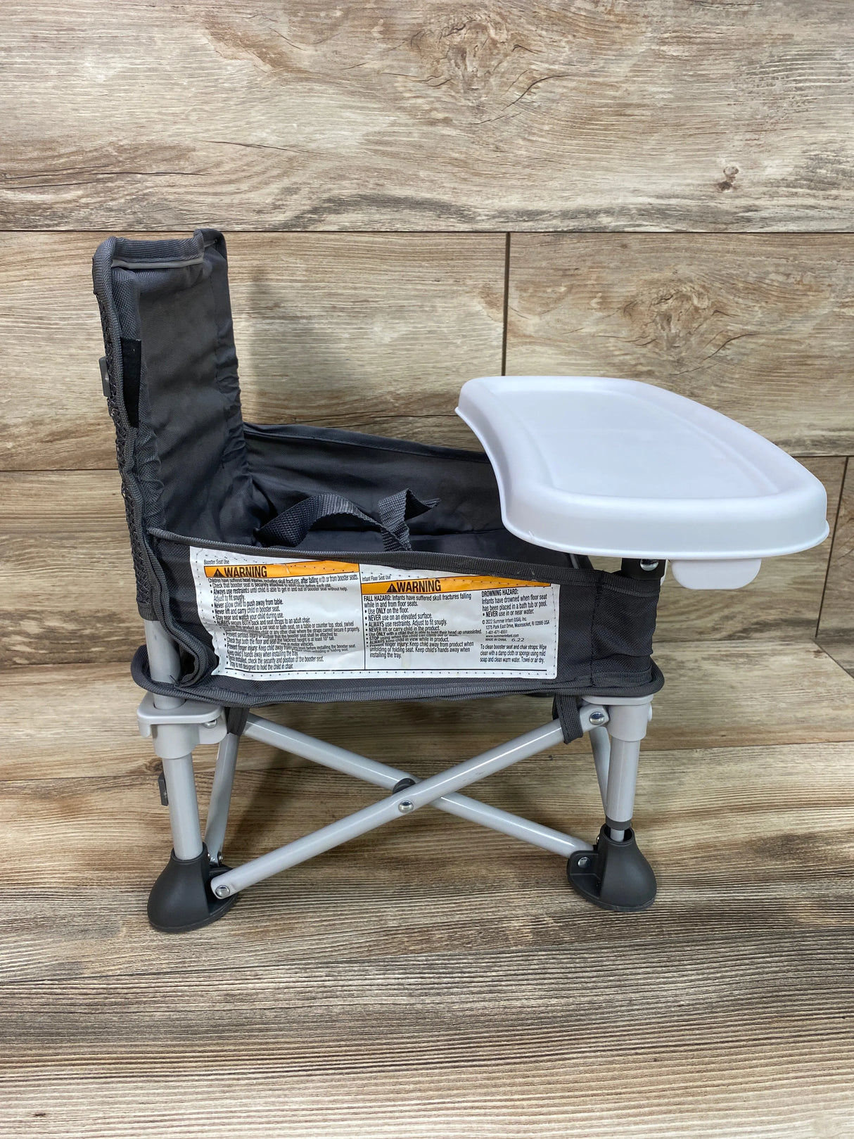 Summer Infant Pop 'N Sit Portable Infant Booster Seat in Sport Grey