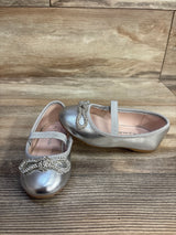 Nina Kendalla Platino Crackle Metallic Ballet Flats sz 7c