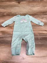 Carter's Polka Dot Rainbow Coverall Mint sz 6m