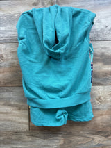 Bluey 2pc Are We There Yet Sleeveless Pull Over Hoodie & Bottoms Set Teal sz 3T