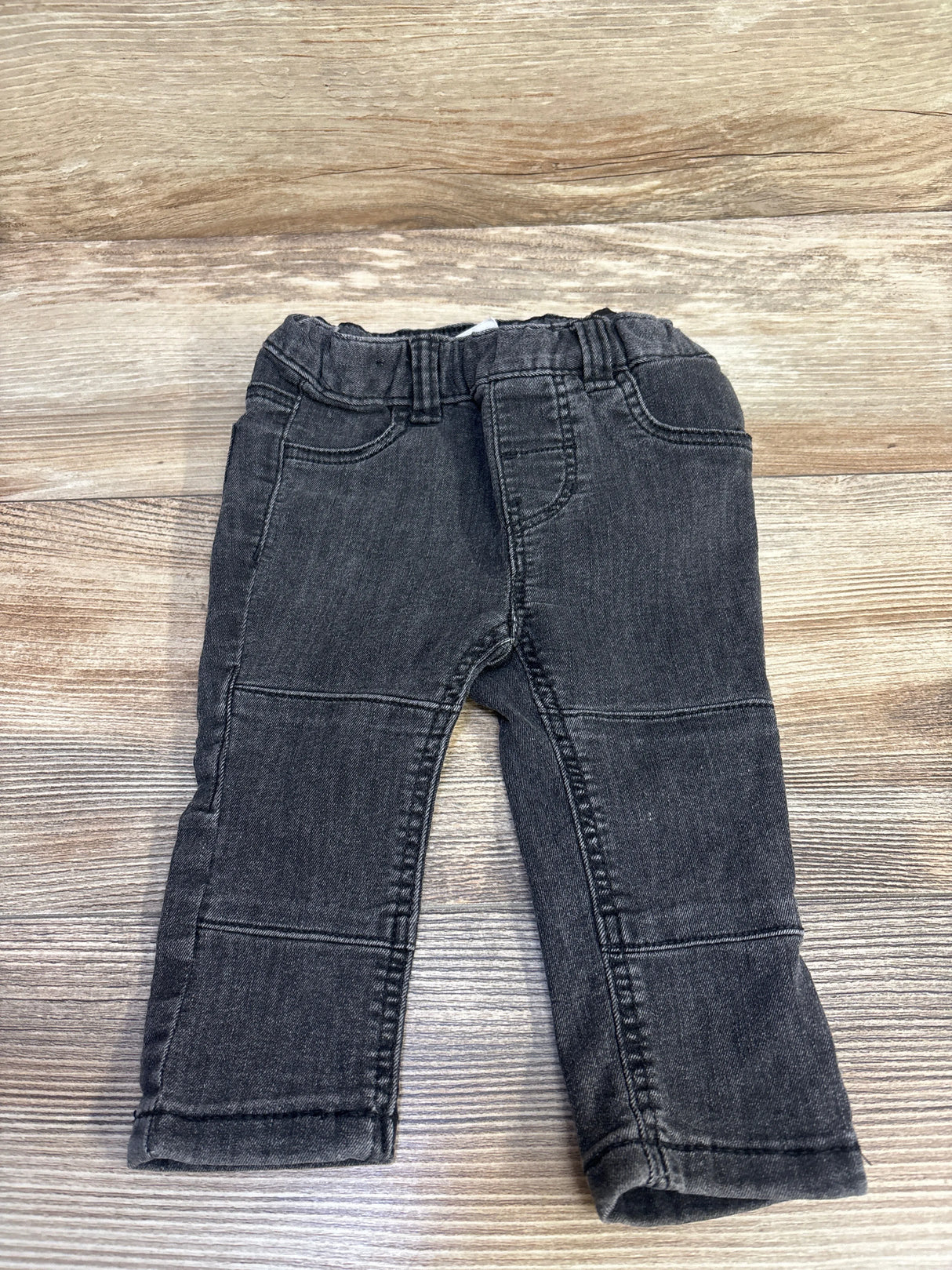 H&M Elastic Pull On Jeans Black sz 9m