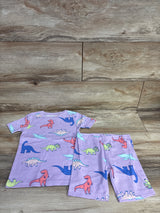 NWOT Carter's 2pc Dinosaur Pajama Set Purple sz 5T
