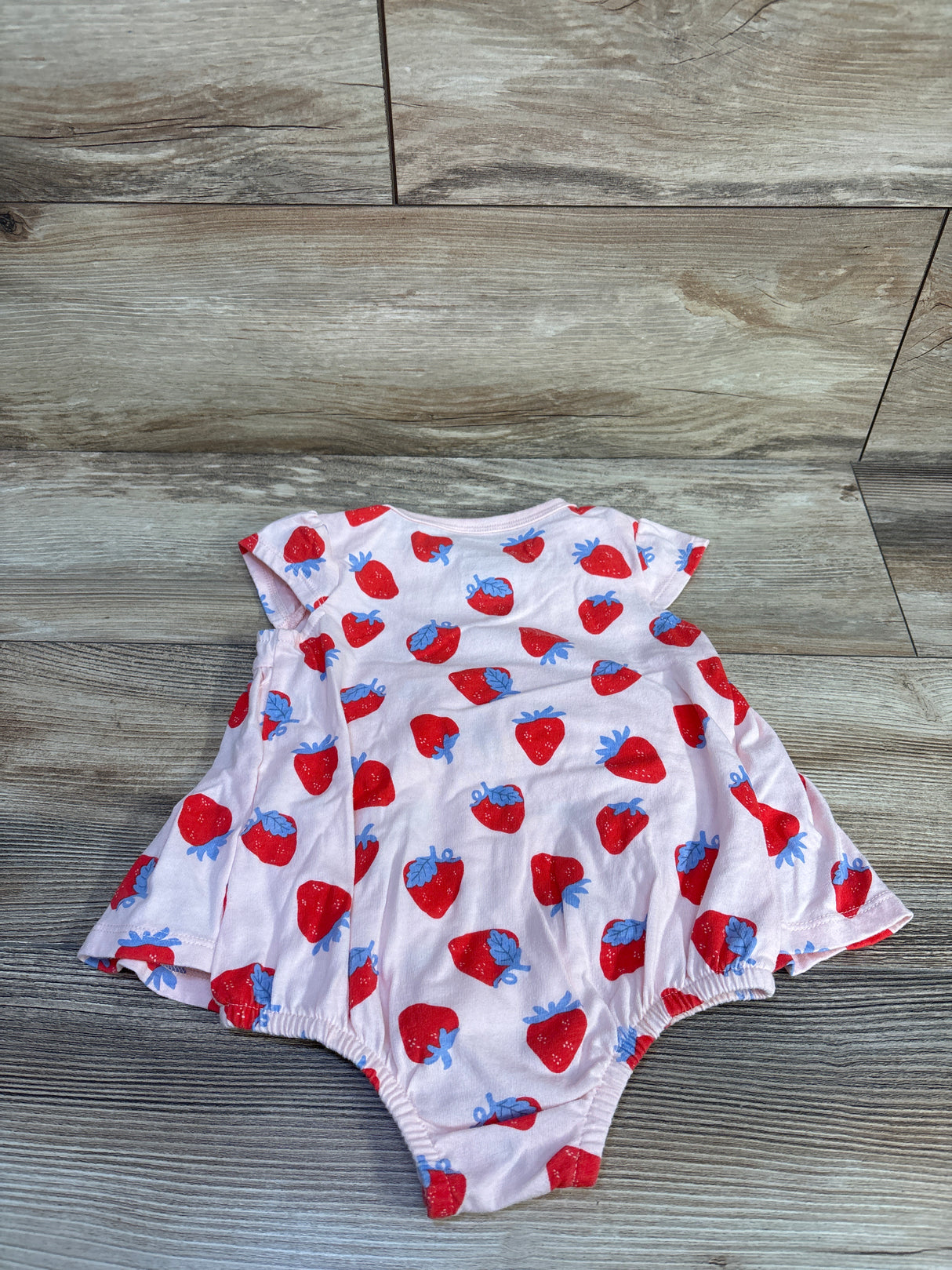 First Impressions Strawberry Bodysuit Dress Pink sz 18m