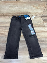 NEW Old Navy Drawstring Denim Joggers Black sz 18-24m