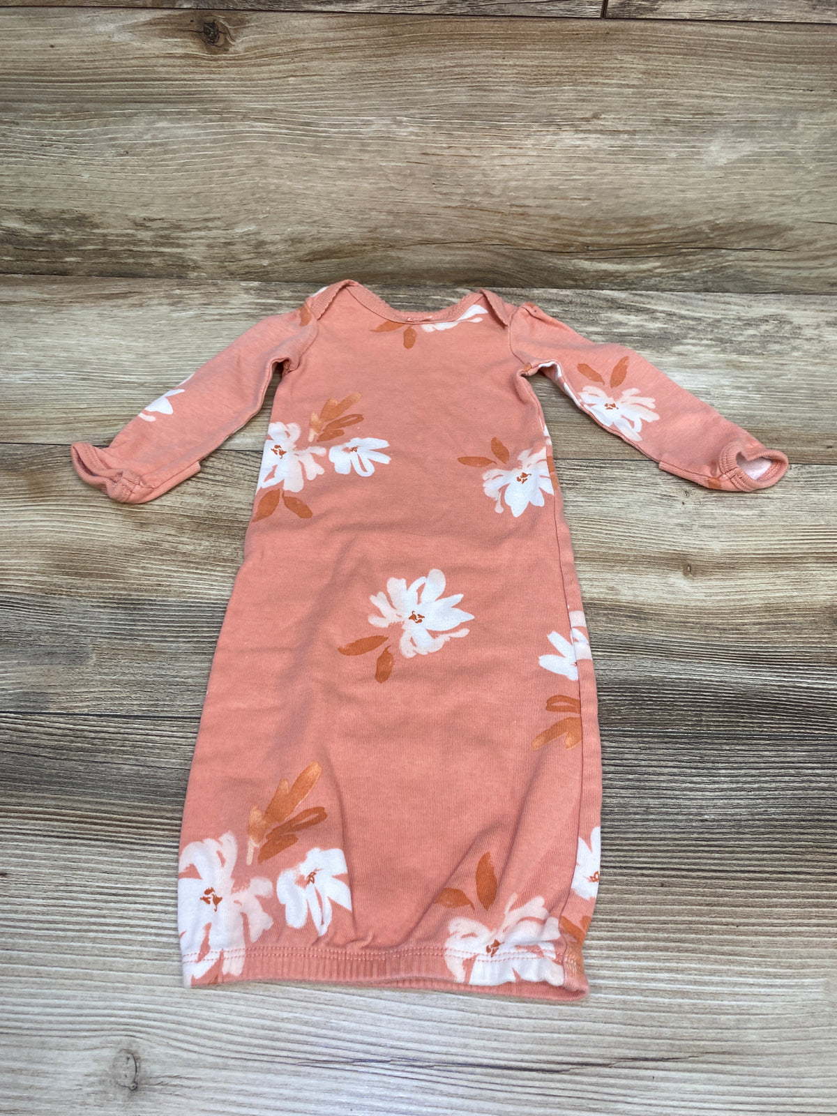 Carter's Floral Sleep Gown Coral sz Newborn