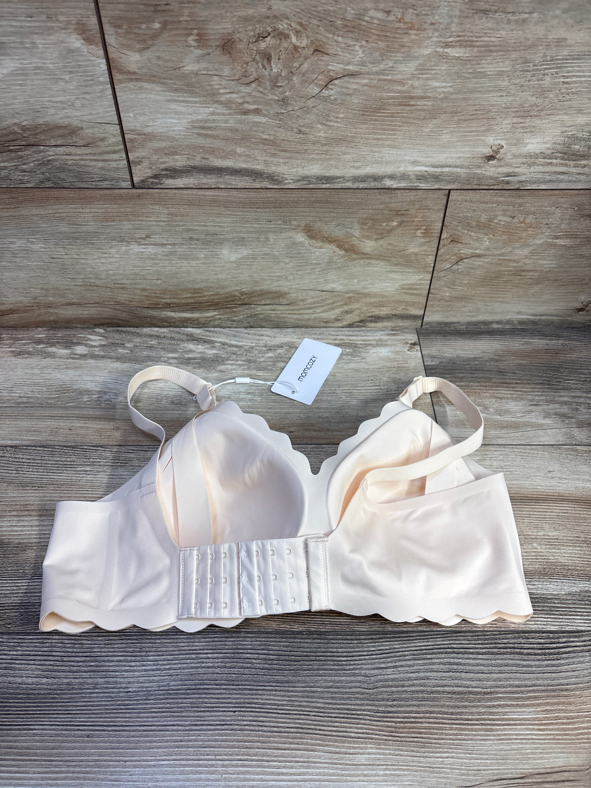 NEW Momcozy Jelly Strip Seamless Nursing Bra Beige sz XL