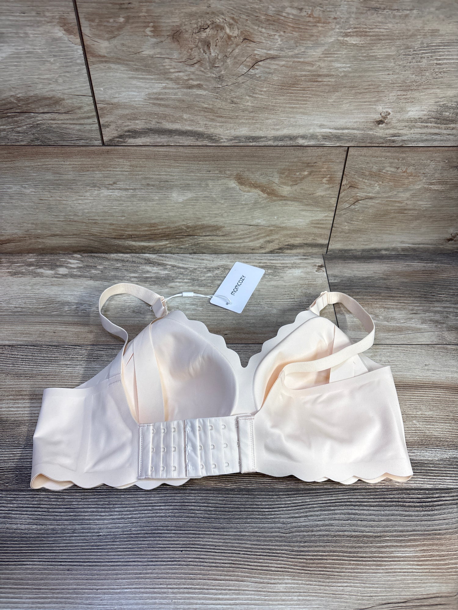 NEW Momcozy Jelly Strip Seamless Nursing Bra Beige sz XL