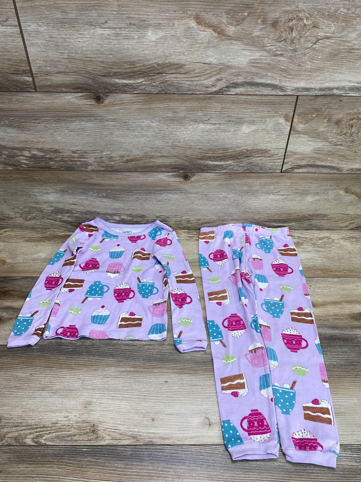 Just One You 2pc Desert Print Pajama Set Purple sz 5T