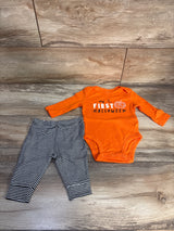 Carter's 2pc My First Halloween Bodysuit & Pants Set Orange sz 3m