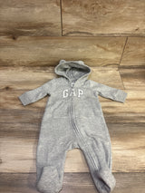 Baby Gap Hooded Coverall Grey sz 0-3m