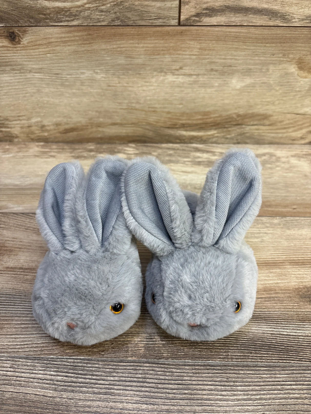 Splozh Plush Bunny Slippers Grey sz 5/6c