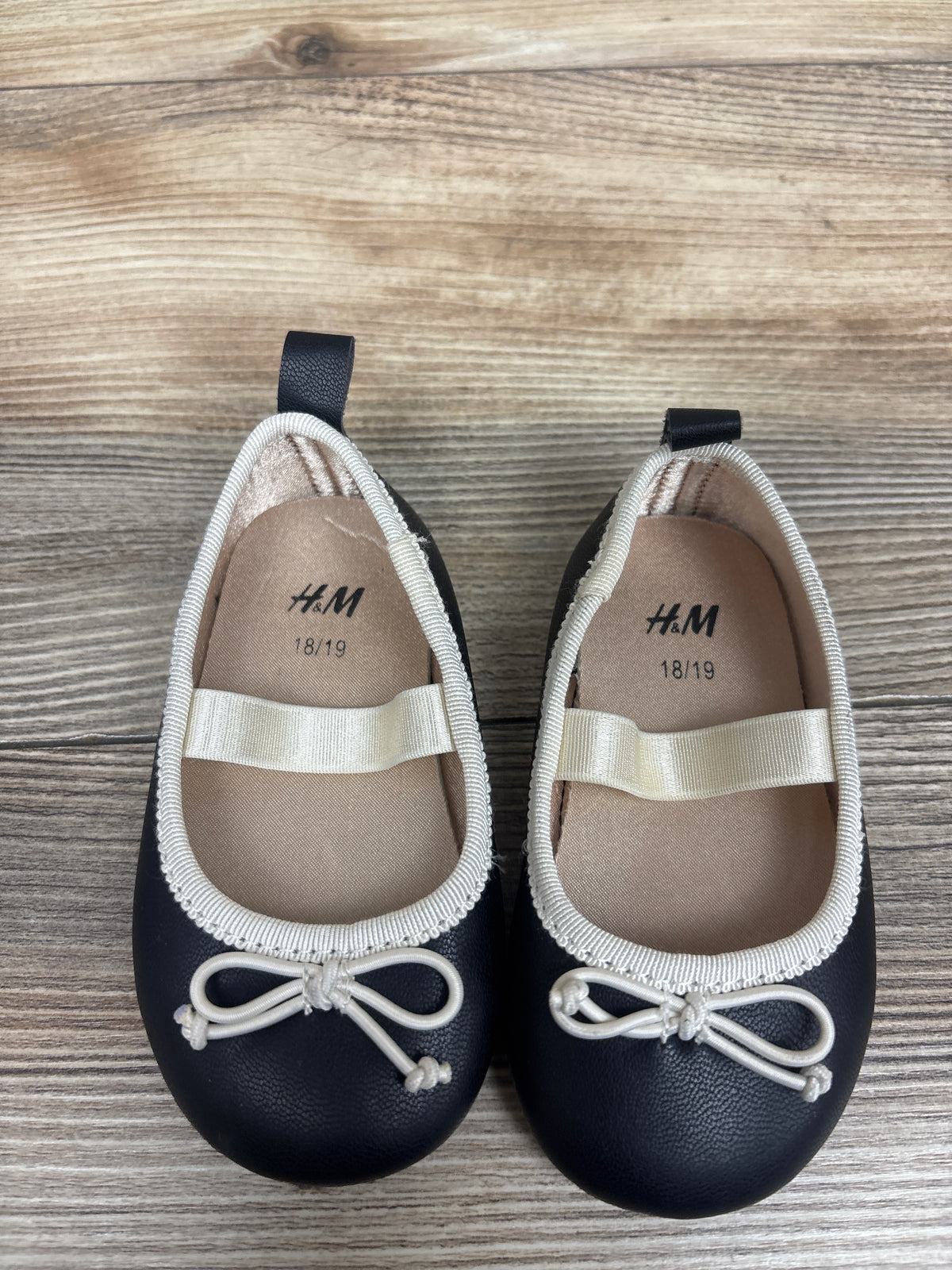 H&M Mary Jane Ballet Flats Black sz 3/4c