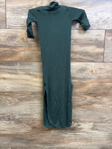 Suzel 2pc Bamboo Knot Gown & Hat Set Green sz 0-3m