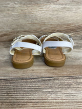 Sugar Ibby Floral Chop Cut Out Sandals White sz 7c