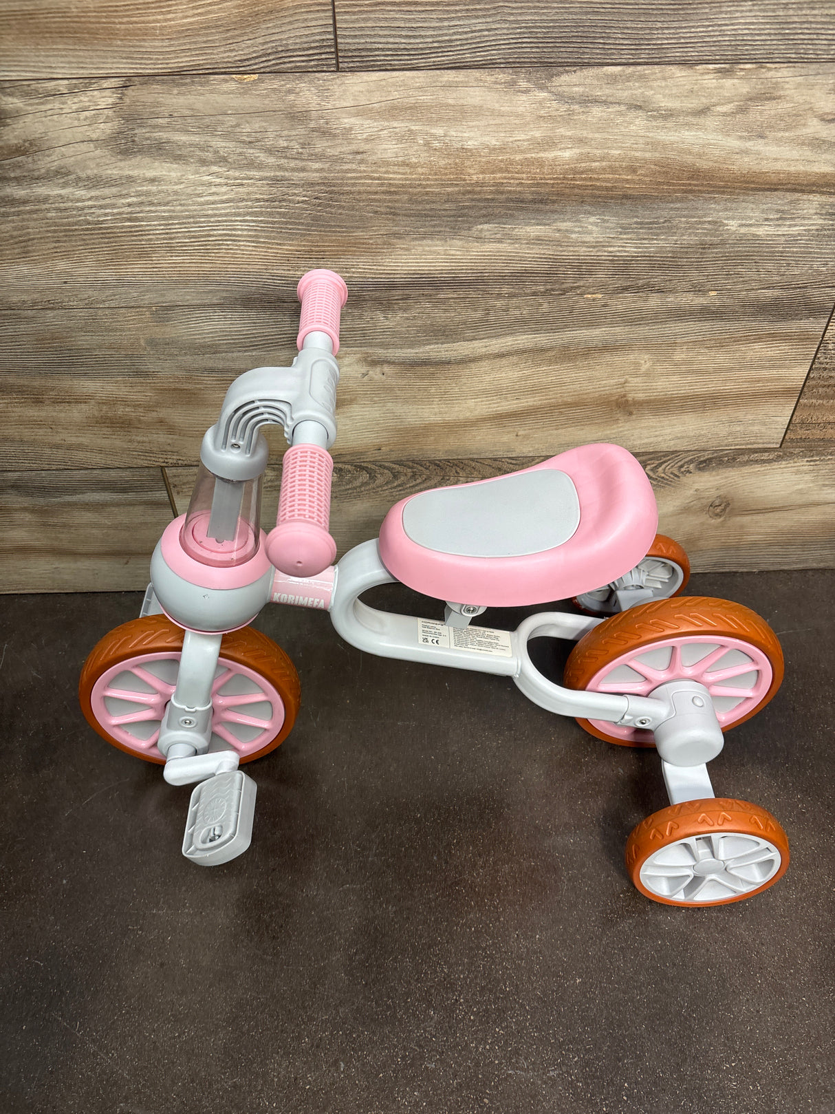 KORIMEFA 3-in-1 Kids Tricycle, Pink