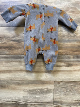 Just One You Reindeer Hooded Coverall Grey sz Newborn