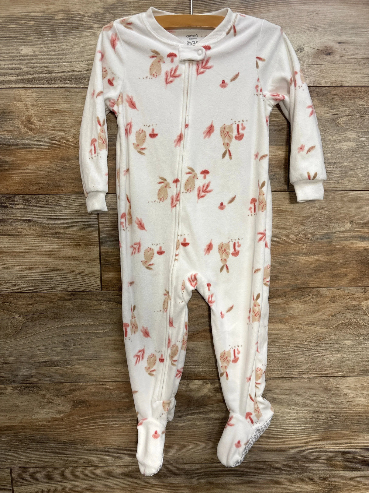 Carter's Blanket Sleeper White sz 2T
