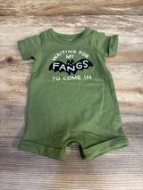 Cat & Jack Waiting For My Fangs Romper Green sz Newborn - Me n Mommy To Be