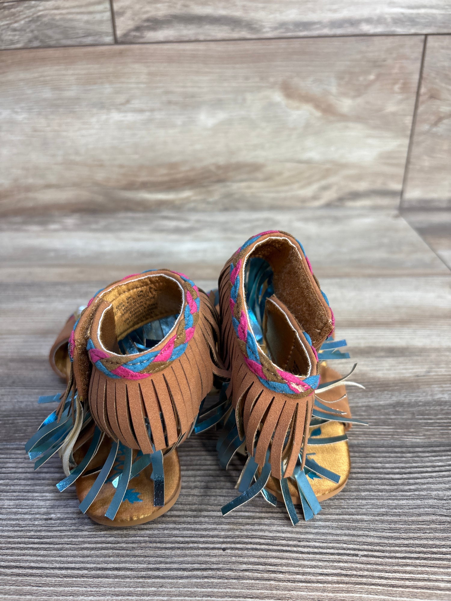 Disney Store Pocahontas Costume Sandals Brown sz 11/12c