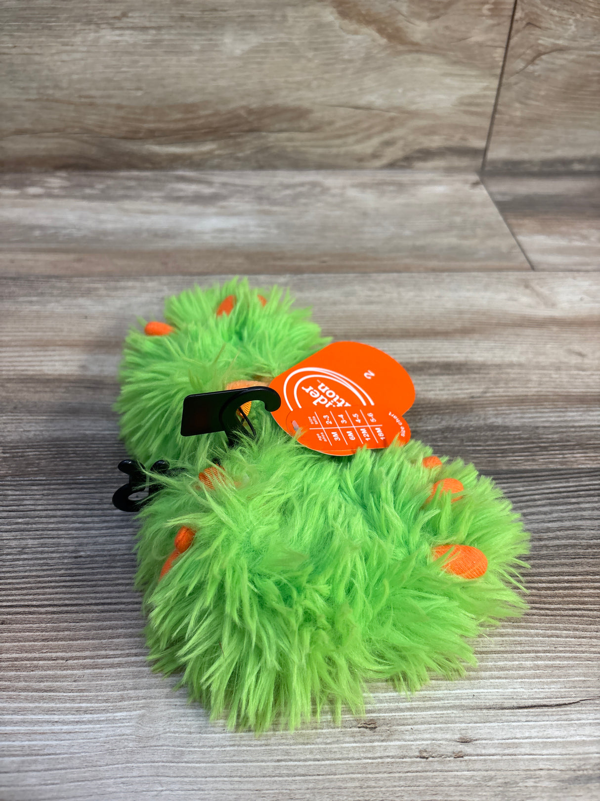 NEW Wonder Nation Monster Slippers Green sz 2c