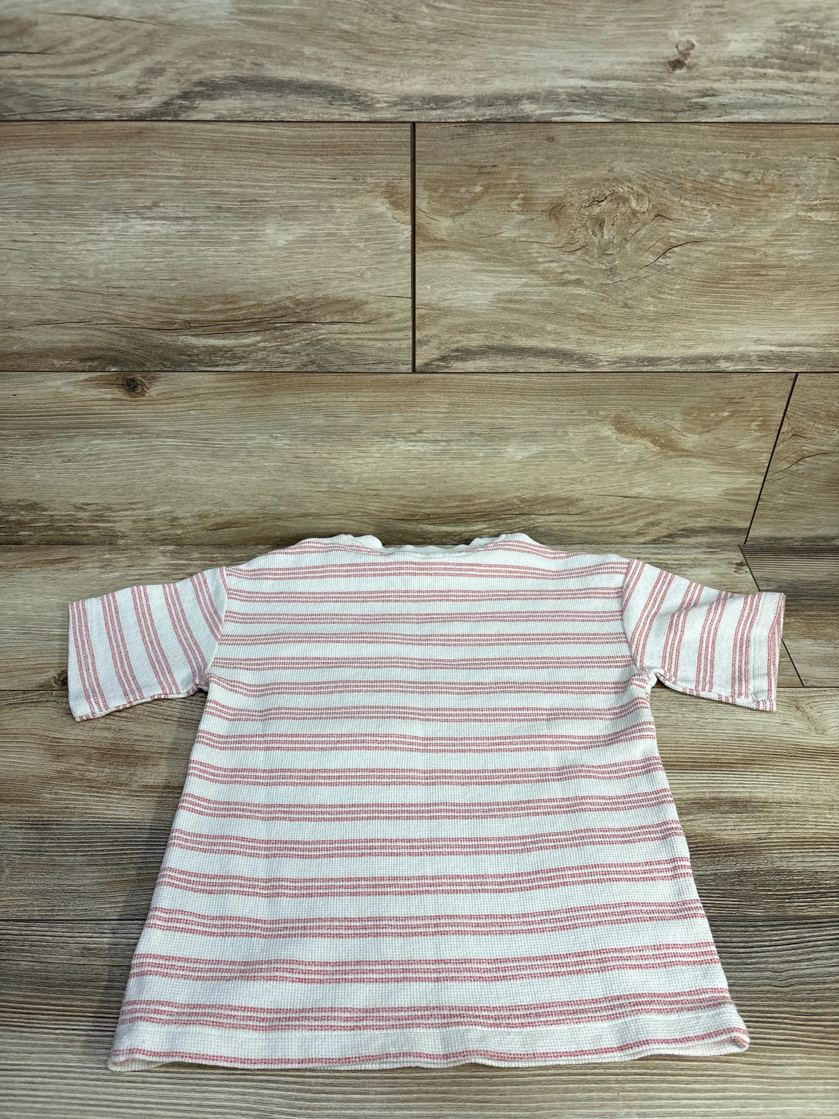H&M Striped Thermal Long Sleeve Shirt White sz 5-6