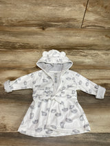 Just One You Bear Print Robe White sz 0-9m