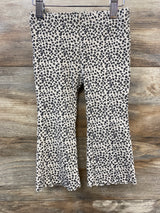 First Impressions Leopard Print Flare Leggings Beige sz 24m