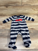 Carter's Striped Blanket Sleeper Grey sz 6m