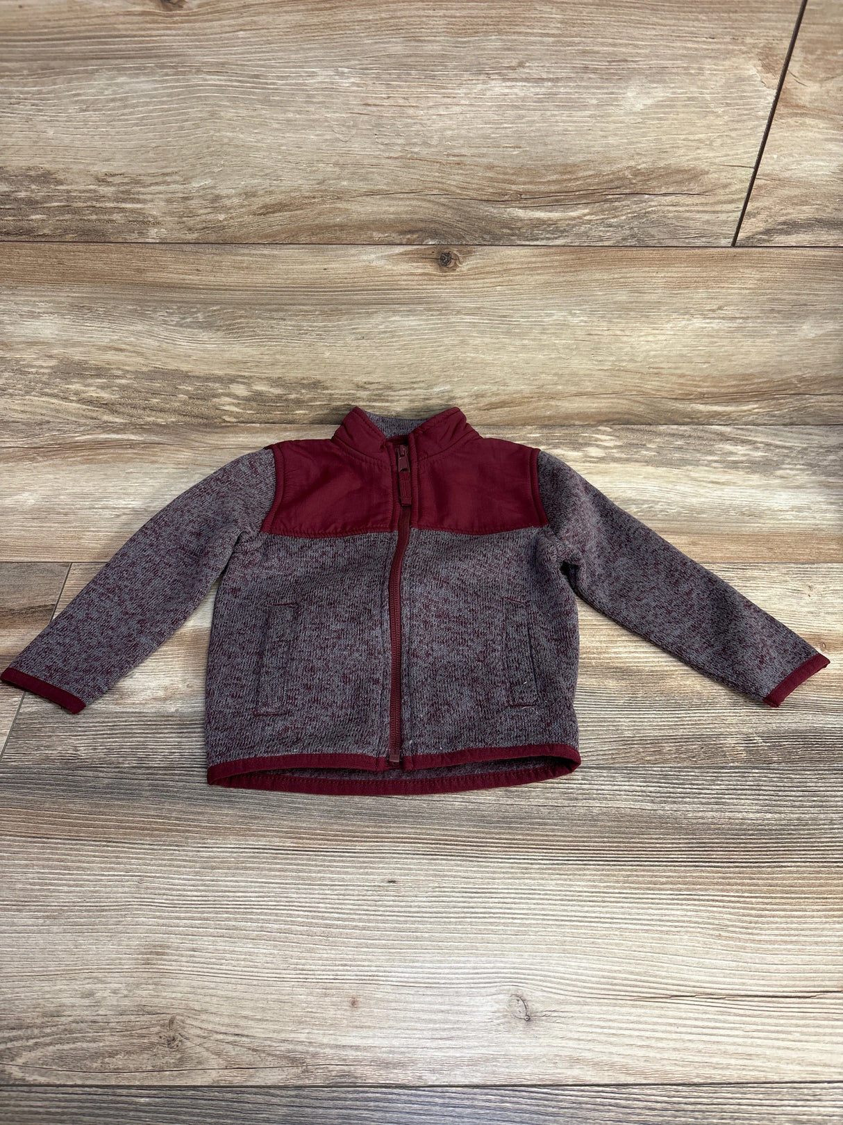Children's Place Fleece Trail Jacket Red sz 18-24m - Me n Mommy To Be