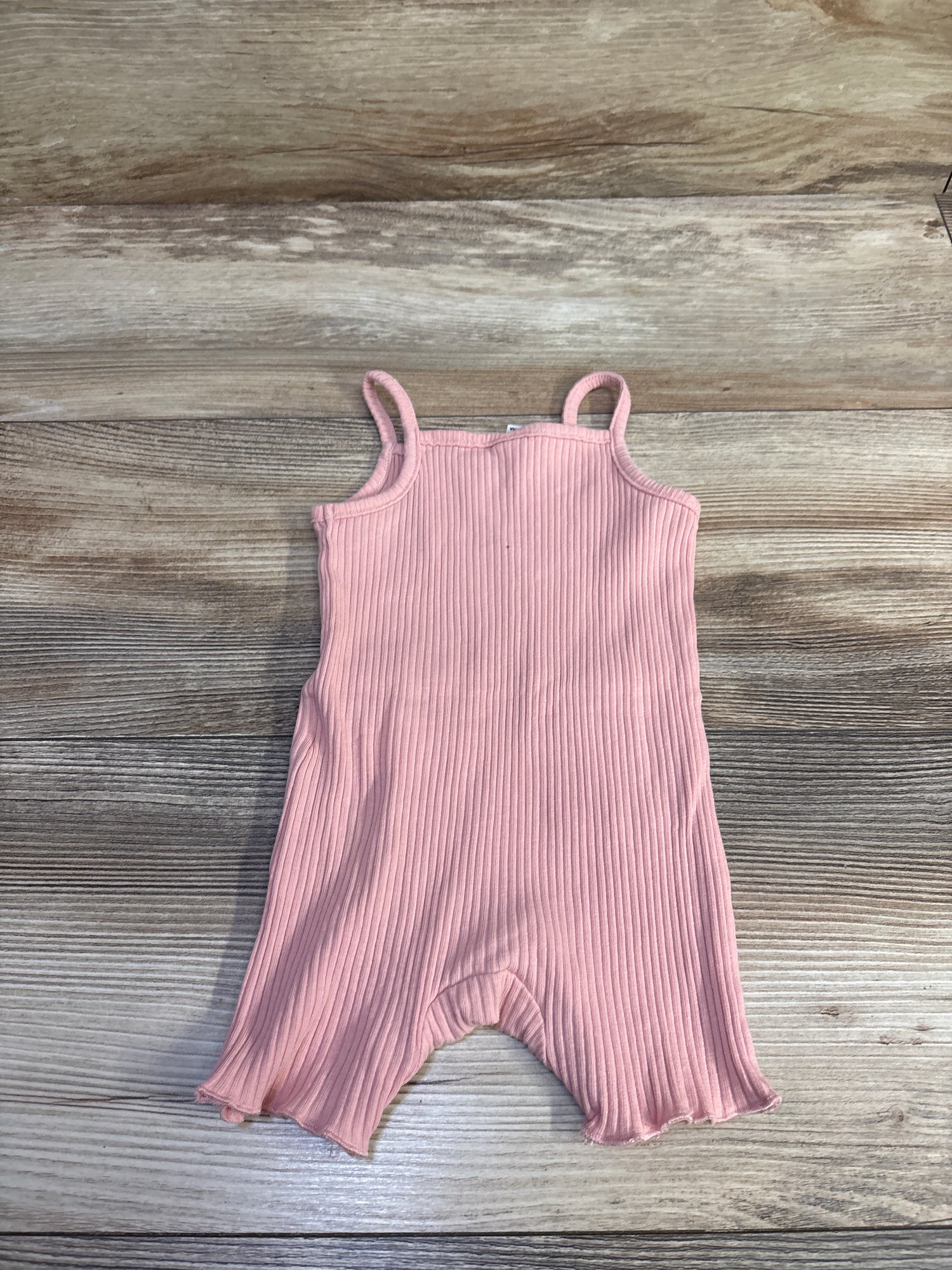 Shein Ribbed Tank Shortie Romper Pink sz 9-12m