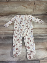 Milkberry Bamboo Cookies & Milk Footie Beige sz 3-6m