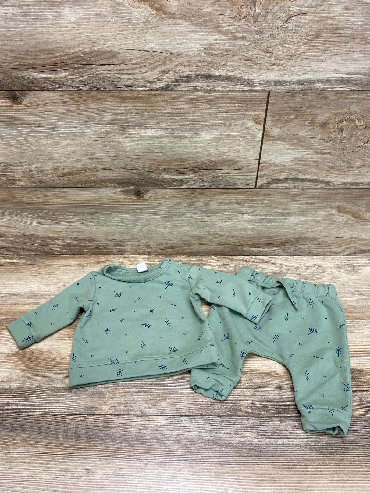 Nordstrom 2pc Sweatshirt & Pants Green sz 6m