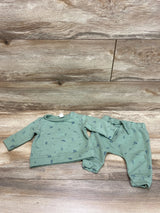 Nordstrom 2pc Sweatshirt & Pants Green sz 6m