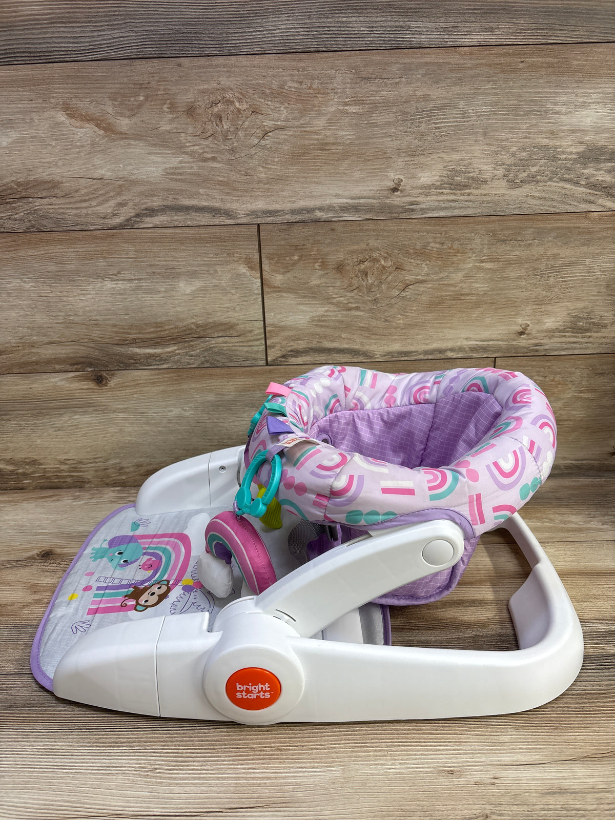 Bright Starts Learn-to-Sit 2-Position Floor Seat in Purple Paradise