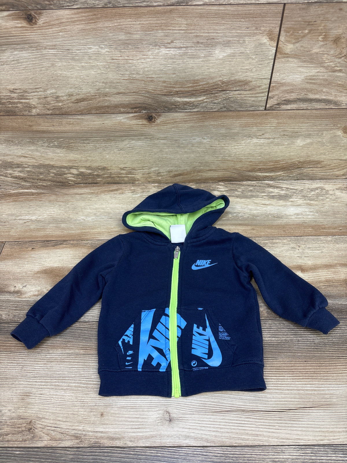 Nike Full-Zip Hooded Jacket Blue sz 12m