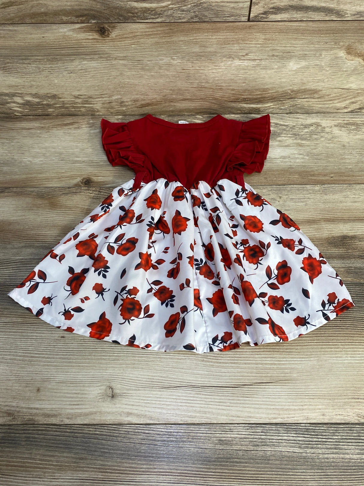 Shein Ruffle Floral Dress Red sz 12-18m