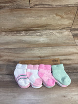 NEW Kit + Pearl 8pk Terry Socks sz 0-6m