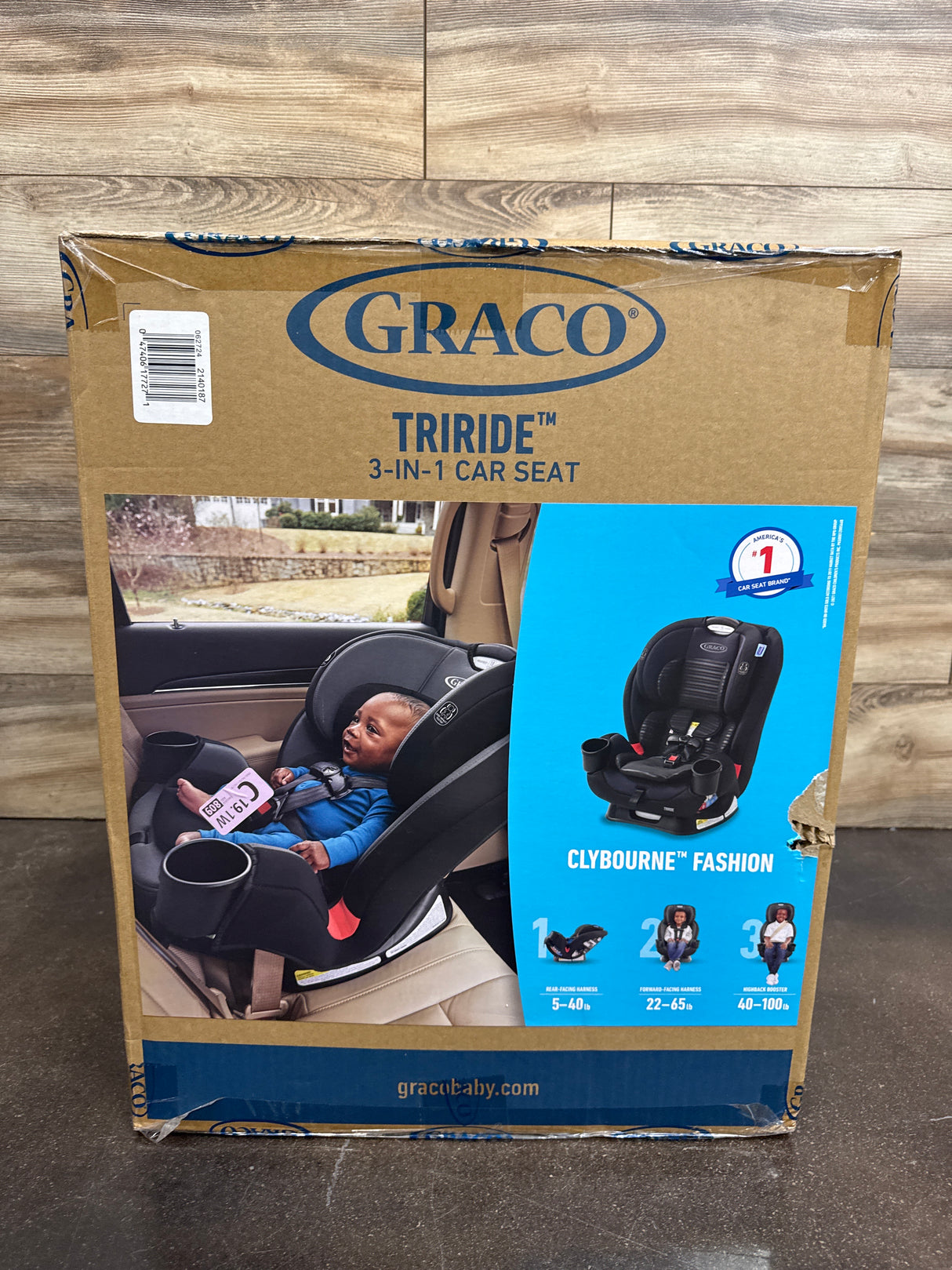 NEW Graco TriRide 3-in-1 Convertible Car Seat - Clybourne