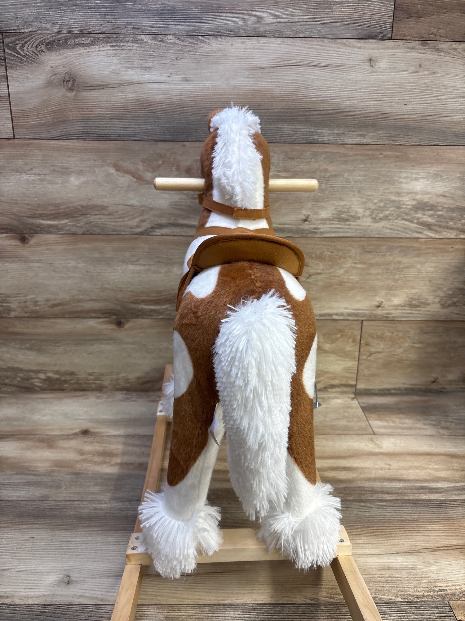 Qaba Plush Wooden Toddler Rocking Horse