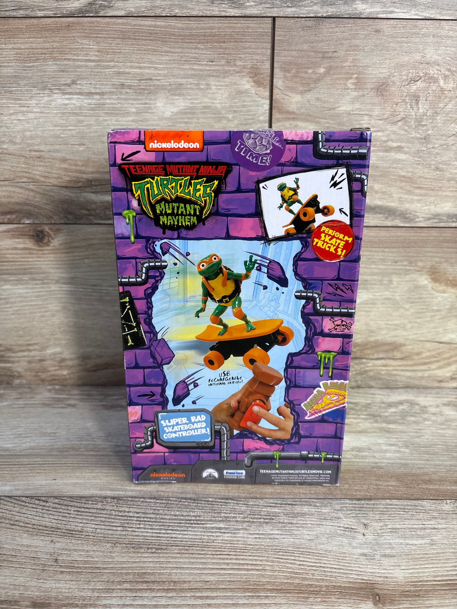 NEW Teenage Mutant Ninja Turtles Michelangelo Half Pipe RC Vehicle