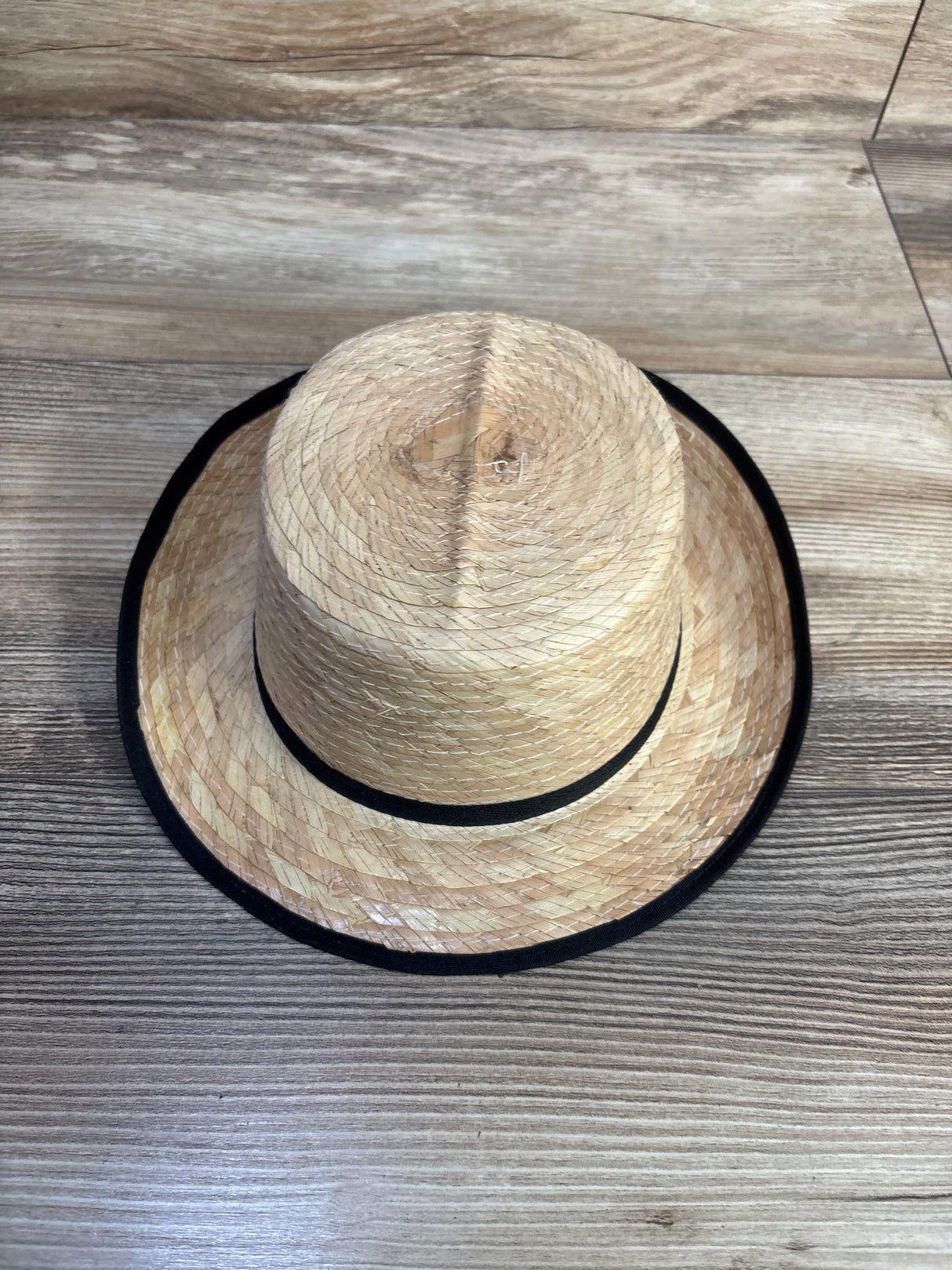 Straw Bucket Hat, Tan 48cm