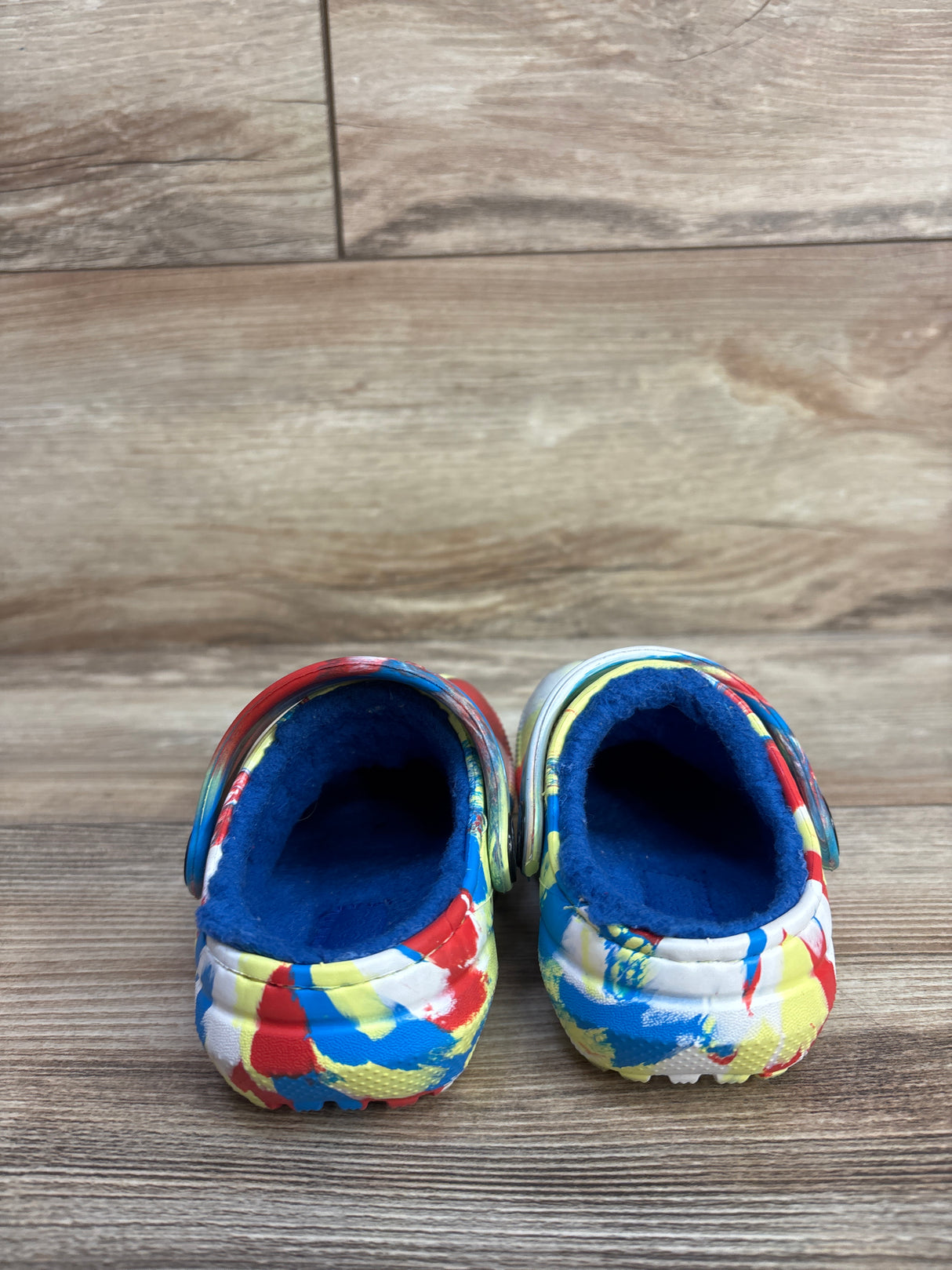 Crocs Classic Lined Clogs Rainbow sz 5c