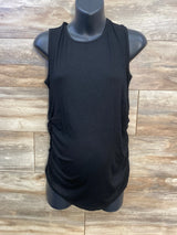NEW Neer Ribbed Ruched Shirt Black sz Medium - Me n Mommy To Be