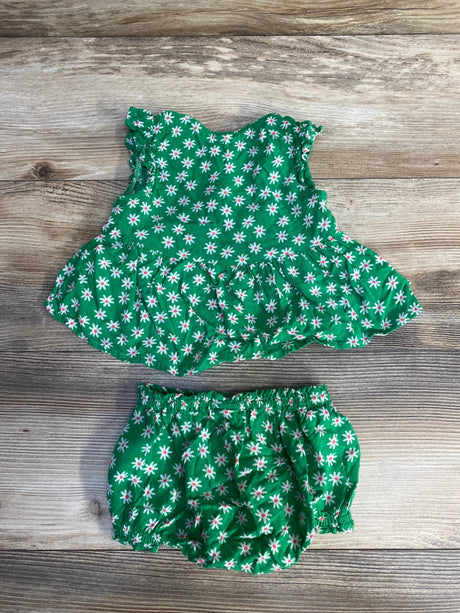 Old Navy 2pc Floral Top & Short Set Green sz 12-18m - Me n Mommy To Be