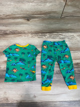 Tucker + Tate 2pc Dino Pajama Set Green sz 18m