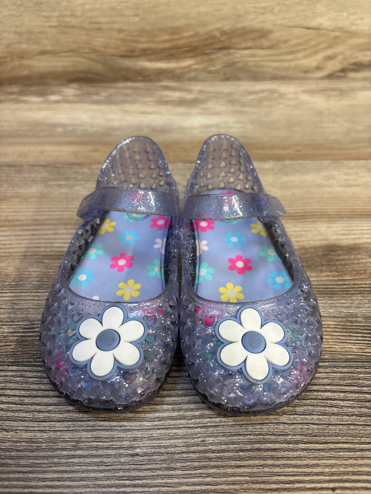 Wonder Nation Jelly Flat Sandals Purple sz 8c