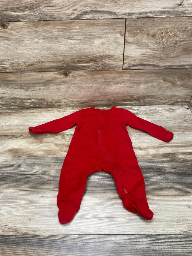 Old Navy My First Christmas Sleeper Red sz 6-9m - Me n Mommy To Be