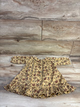 Kate Quinn Long Sleeve Ruffle Dress Yellow sz 6-12m