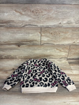 Hello Kitty Fuzzy Leopard Sweatshirt Tan sz 4T