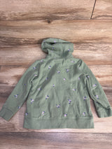 Cat & Jack Floral Full Zip Hoodie Green sz 4-5T - Me n Mommy To Be